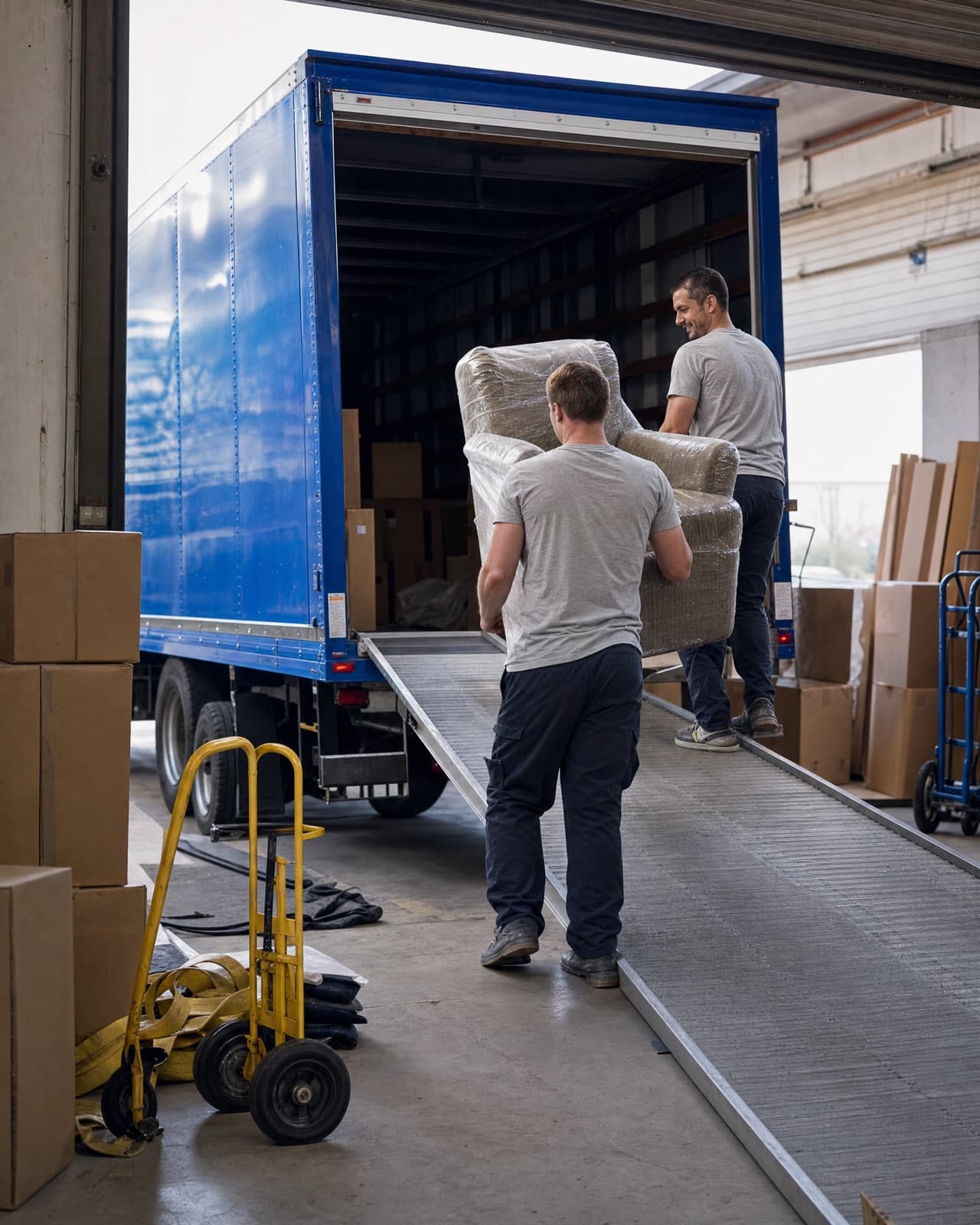 The owner or crew at work in their moving company
